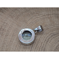 Echt zilveren hanger met topaas 